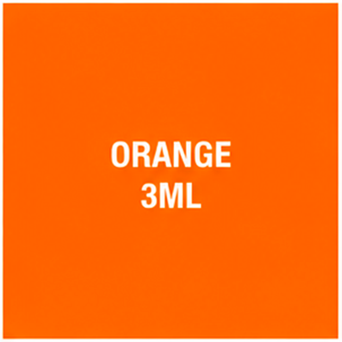 Peinture acrylique orange – Mini pot de 3 ml