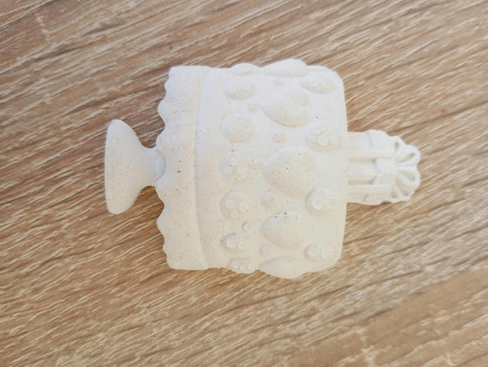 Gâteau de fête en plâtre à peindre