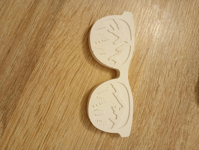 Magnet lunettes de soleil tropicales en plâtre à peindre