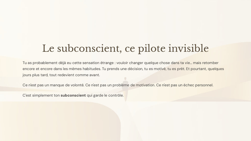 EBOOK Le subconscient ce pilote invisible