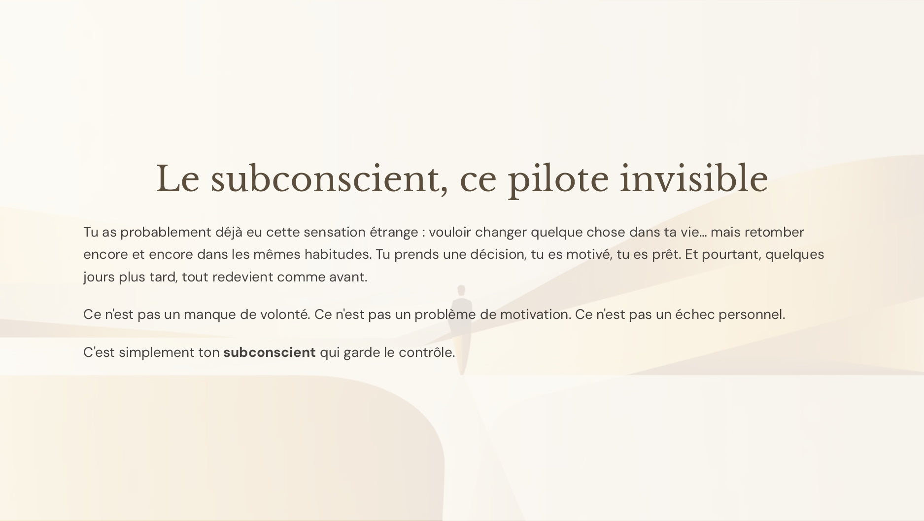 EBOOK Le subconscient ce pilote invisible