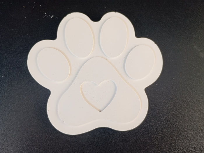 Patte de chien en plâtre à peindre