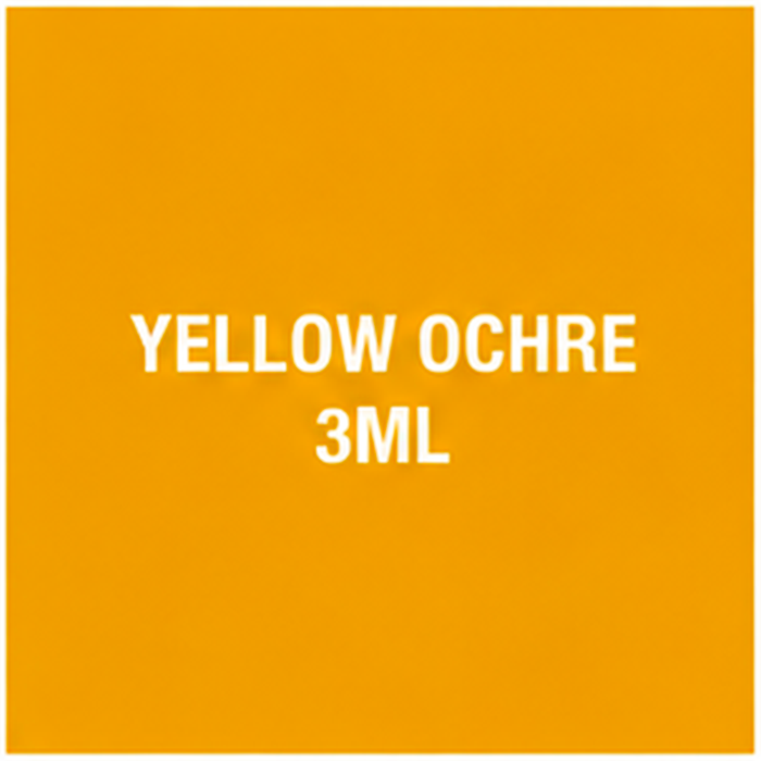 Peinture acrylique jaune ocre – Mini pot de 3 ml