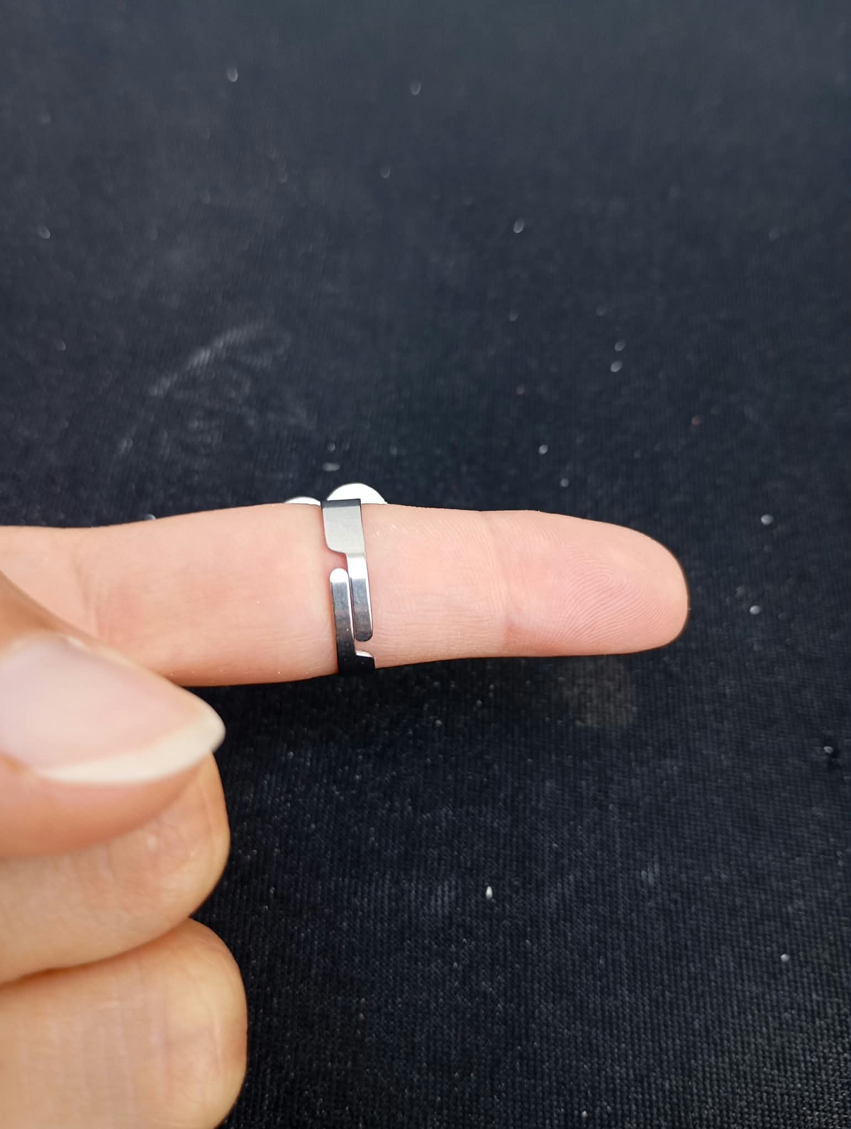 Bague enfant ajustable rose en plâtre à peindre