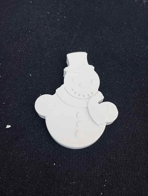 Bonhomme de neige en plâtre à peindre