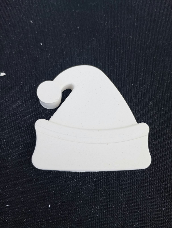 Bonnet de Père Noël en plâtre à peindre