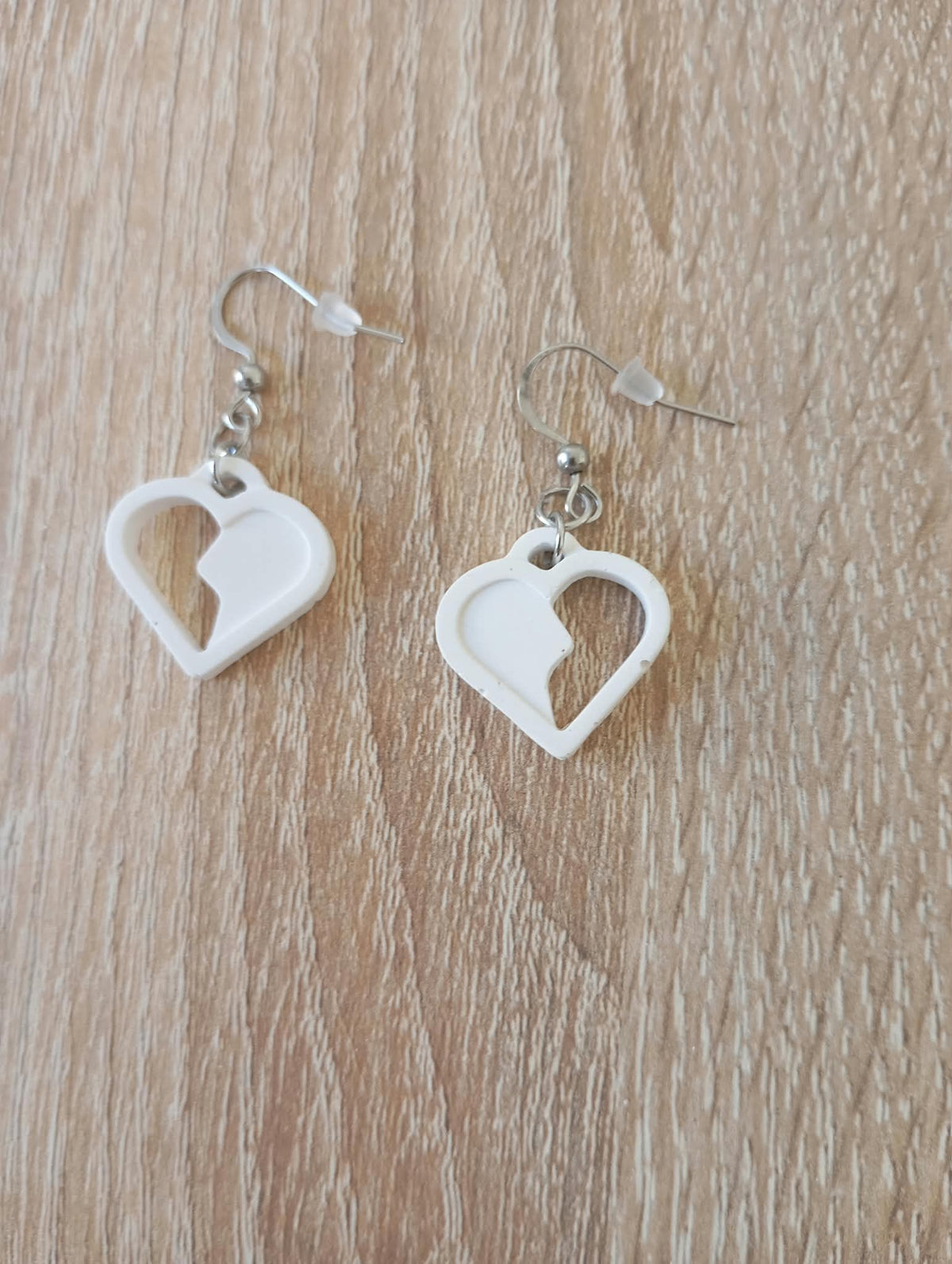 Boucles d’oreilles Cœurs brisés à peindre