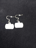 Boucles d’oreilles cartable sourire en plâtre à peindre