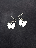 Boucles d’oreilles papillon en plâtre à peindre