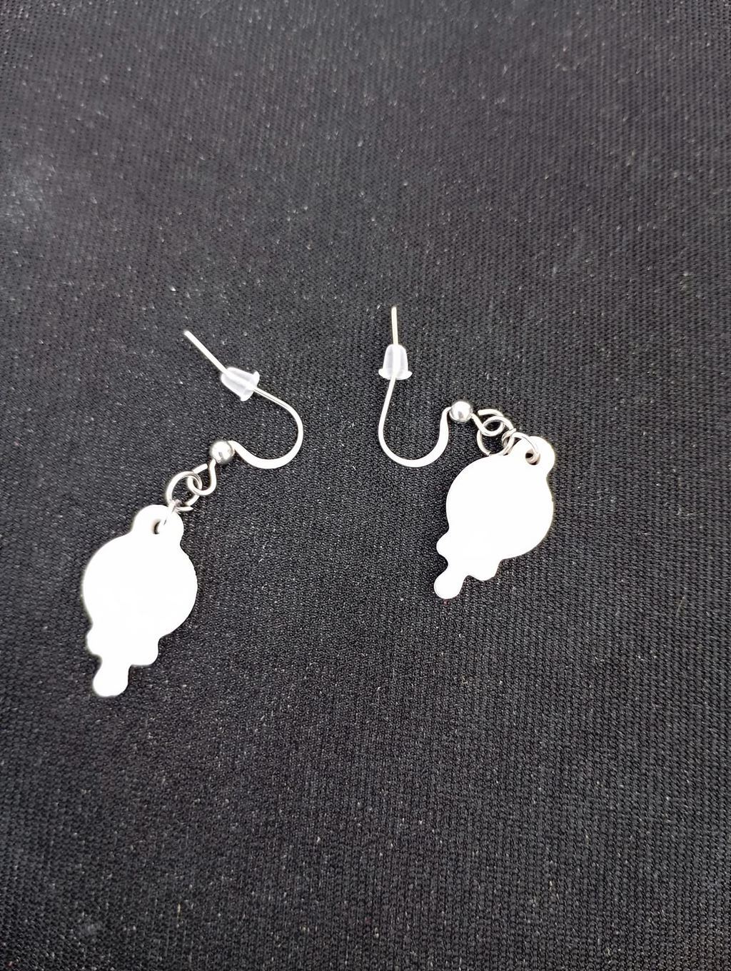 Boucles d’oreilles sucette en plâtre à peindre