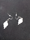 Boucles d’oreilles sucette en plâtre à peindre