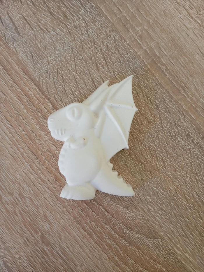 Magnet dragon en plâtre à peindre
