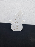 Grand bonhomme de neige en plâtre à peindre - vue de face