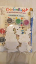 Kit créatif Gnome et renne de Noël – 2 figurines à peindre