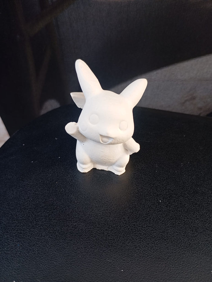 Pikachu en plâtre à peindre