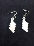 Boucles d’oreilles escalier en plâtre à peindre